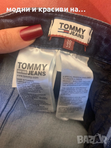 Дамски дънки Tommy Hilfiger (Тommy jeans) W30/L32, снимка 9 - Дънки - 52792178