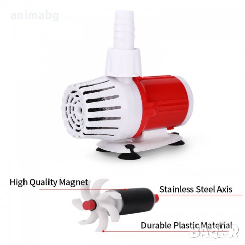 ANIMABG Тиха безчеткова водна помпа 1100L/H, 12V, снимка 4 - Друга електроника - 38679030
