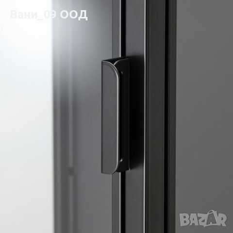 Витрина в черен цвят със стъклена врата , снимка 3 - Секции и витрини - 42105212