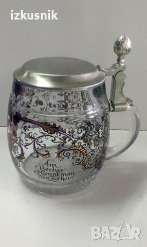 Красива рисувана халба ORIGINAL BMF от 80-те години, снимка 9 - Антикварни и старинни предмети - 37407338