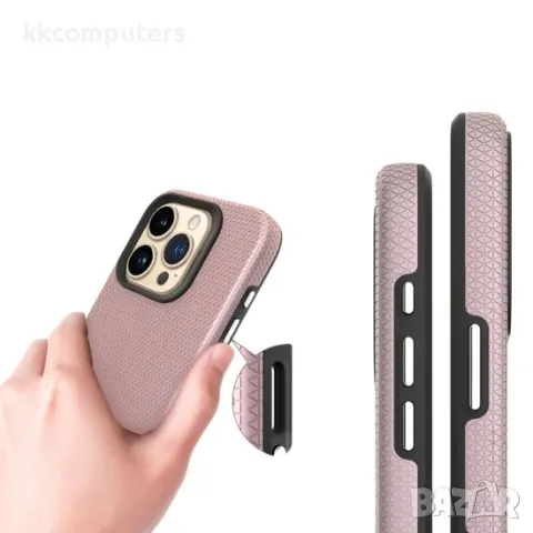 iPhone 16 Pro Max (6.9) Силиконов твърд кейс Vmax Triangle и Протектор, снимка 4 - Калъфи, кейсове - 49843234