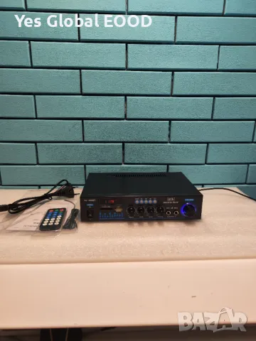 Усилвател Hi-Fi Bluetooth 2x60W със SD, USB и FM радио, снимка 1