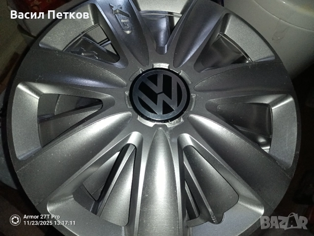 Тасове 16" с емблеми VW - комплект, снимка 2 - Аксесоари и консумативи - 51972909