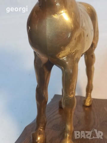 Бронзова статуетка кон, снимка 8 - Статуетки - 38264364