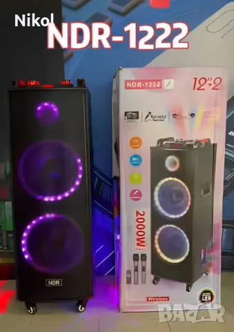 Тонколона с 2 микрофона , снимка 1