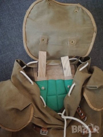 Стара туристическа, бризентова, раница, винтидж. , снимка 6 - Раници - 32157528