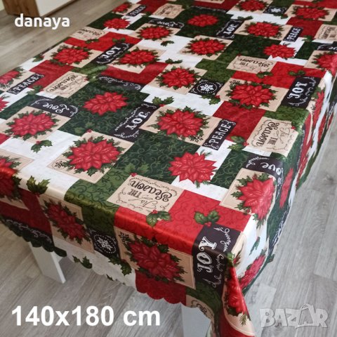 3218 Коледна покривка за маса 140 x 180cm коледни мотиви
