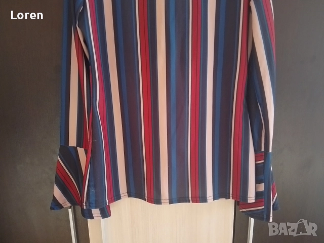 *Bodyflirt boutique*Блуза на раета с модни чарлстон ръкави и дълбоко деколте, снимка 5 - Блузи с дълъг ръкав и пуловери - 52907994