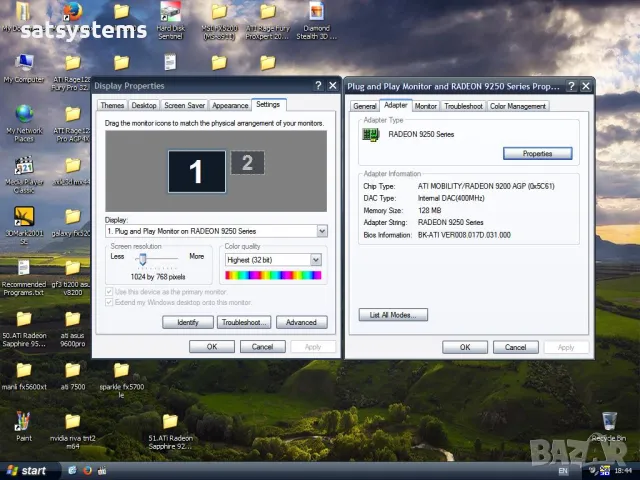 Видео карта ATi Radeon Sapphire R9250 128MB DDR 128bit AGP, снимка 11 - Видеокарти - 47980003