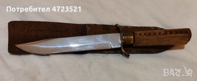 ловджийски нож с разкошна дървена дръжка , снимка 3 - Ножове - 53288100