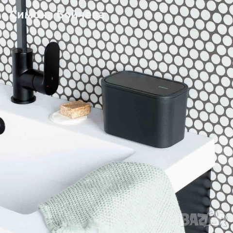 Кошче за отпадъци за баня Brabantia MindSet Dark Grey / White, снимка 9 - Други - 52807634