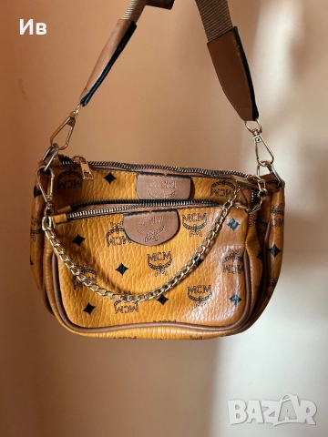 Оригинална дизайнерска чанта MCM Visetos Multi Pochette Crossbody, снимка 2 - Чанти - 51887130