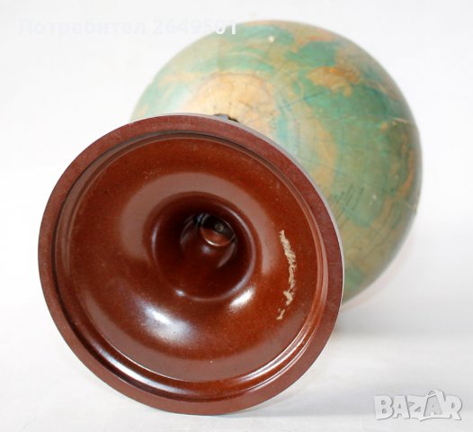 Стар Съветски Глобус МВД СССР Москва датиран 4.03.1957, снимка 6 - Колекции - 36620642