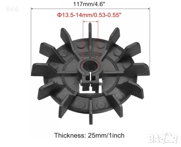 Пластмасови лопатки на вентилатор за разсейване на топлината, снимка 2 - Друга електроника - 52949883