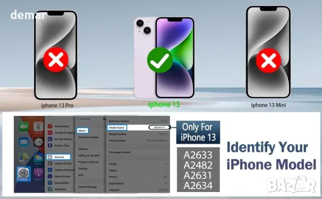 Комплект резервен LCD екран с дигитайзер за iPhone 13 6.1 инча и инструменти, снимка 3 - Резервни части за телефони - 55780678