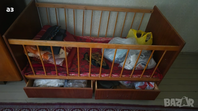 Детско дървено легло / кошара , снимка 4 - Кошарки - 51667277