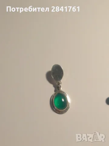 Сребърен комплект гривна и висулка със зелен ахат / оникс , снимка 13 - Бижутерийни комплекти - 47344989