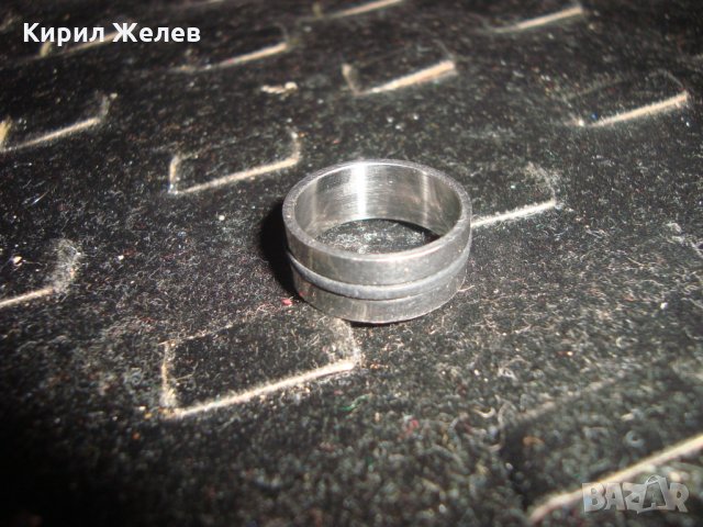 КРАСИВ ПРЪСТЕН от БЛАГОРОДНА СТОМАНА НЕРЪЖДАЕМ АРТ МОДЕЛ 20950, снимка 8 - Пръстени - 32088836