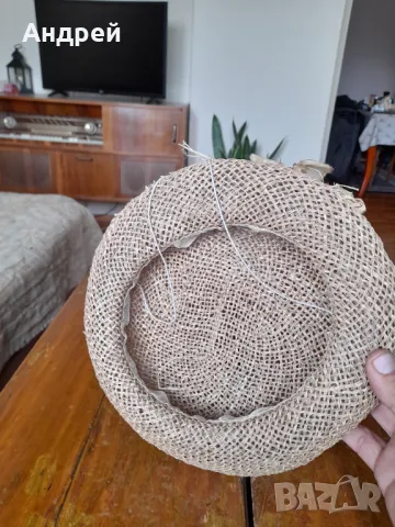 Стара дамска шапка #4, снимка 4 - Шапки - 47666595
