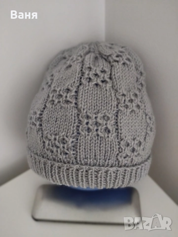 плетена дамска шапка, снимка 5 - Шапки - 51858251