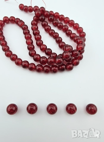 Стъклени Мъниста за Бижута 10мм 8мм 6 мм 4мм J279, снимка 6 - Други - 52480802