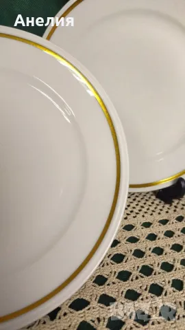 Weimar-чинии леки със златен кант , снимка 2 - Чинии - 50388506