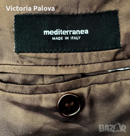 Луксозно кадифено сако MEDITERRANEA Италия, снимка 11 - Сака - 53225874