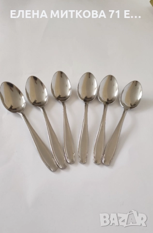 Victorinox Швейцария комплект от 6 бр.масивни чаени лъжички от неръждаема стомана