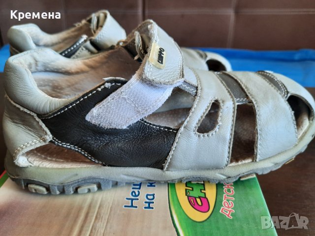 сандали за момче, ест. кожа, н.34, CHIPPO, снимка 3 - Детски сандали и чехли - 36787504