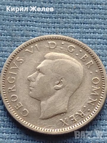 Сребърна монета 0.500 проба 6 пенса 1945г. Великобритания крал Джордж шести 40396, снимка 9 - Нумизматика и бонистика - 42752451