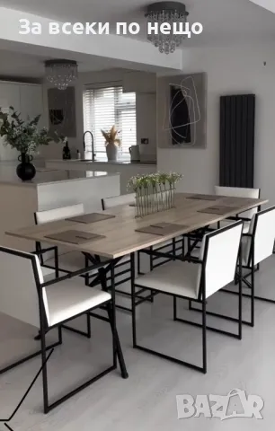 Ръчно изработени столове и трапезни маси