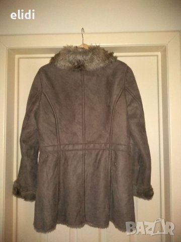 Дамски кожух от велур ном.38, снимка 2 - Палта, манта - 39501454