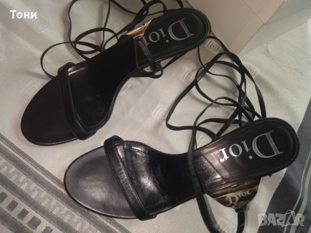 Сандали Christian Dior  размер 36 1/2, снимка 4 - Дамски елегантни обувки - 29342159