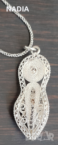 Филигран колие чехълче, снимка 3 - Колиета, медальони, синджири - 44919635