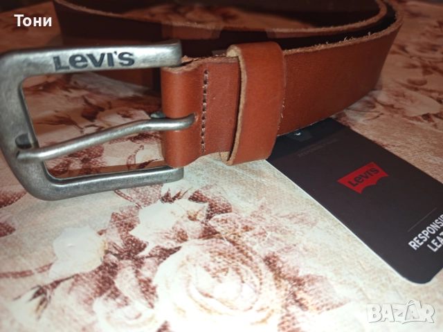 LEVI'S Оригинал Нов Мъжки Колан Изцяло от Естествена Кожа с Етикет 120см., снимка 10 - Колани - 52777338