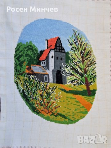 Гоблен  Baumblute /Цъфнали дървета/-Елипса – ръчно ушит