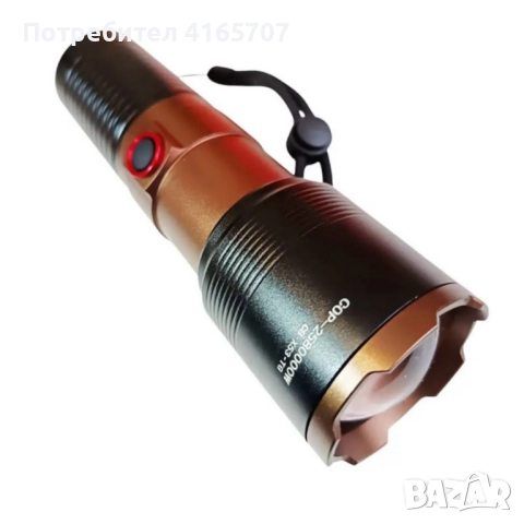 Мощен LED фенер COBA TG – 2000 м обхват, USB Type-C зареждане, Power Bank функция, снимка 3 - Други - 52814774