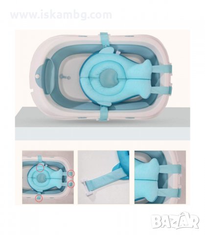 МНОГОФУНКЦИОНАЛНА ПОДЛОЖКА ЗА БЕБЕШКА ВАНА С ПЪЛНЕЖ - код 2488, снимка 16 - За банята - 33938820