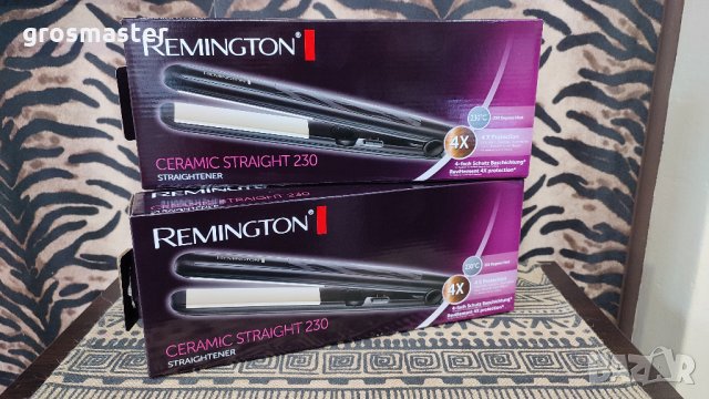 НОВО! Remington - керамична преса за коса, снимка 1 - Преси за коса - 35137134