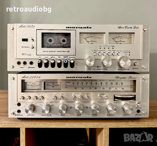 🔉ТОП Колекционерски ретро сет MARANTZ - ресивър Marantz 2265B + триглав дек Marantz 5030🔉