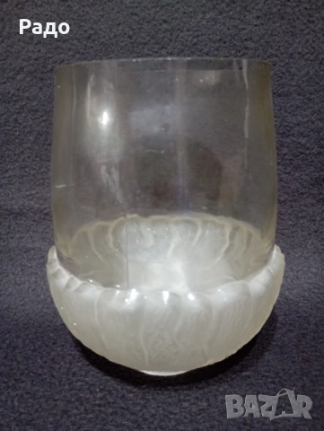 Стъклен абажур. Стъкло за лампа. Чашка за полилей, снимка 2 - Други - 52883269