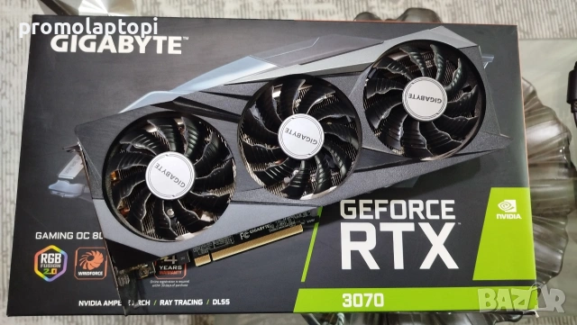 Gigabyte RTX 3070 Gaming OC 8GB – Отлично състояние, снимка 4 - Видеокарти - 53956674