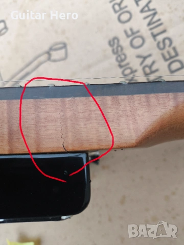 Електрическа китара Stagg LP P90 за ремонт, снимка 3 - Китари - 53165162