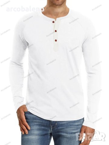 Мъжка модна блуза с дълъг ръкав, 8цвята, снимка 9 - Блузи - 42285799