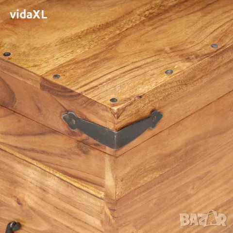 vidaXL Ракла, 90x40x40 см, акациево дърво масив, снимка 4 - Скринове - 56146618