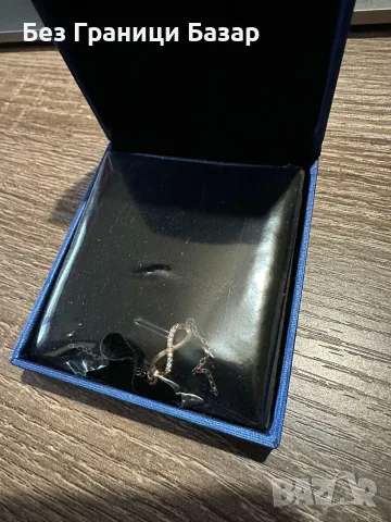 Нова Елегантна дамска гривна с безкрайност цвят розово злато, подаръчна кутия