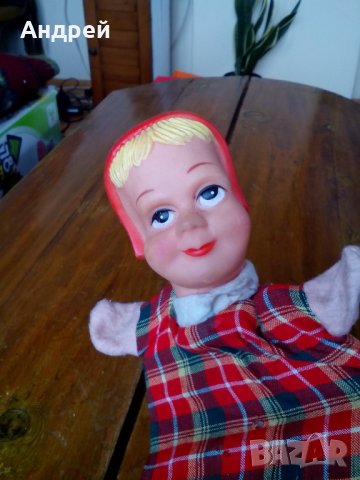 Стара кукла за куклен театър,Червената шапчица, снимка 3 - Други ценни предмети - 29241182