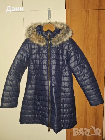Ново яке с естестврн пух на качулката, снимка 2 - Якета - 52636221