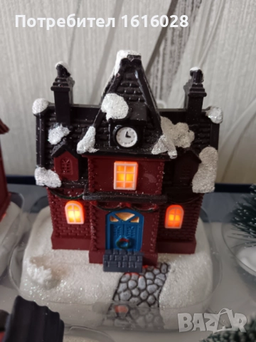 LED светещи селца на MAGIC VILLAGE.с 2 светещи къщички - 17 части., снимка 4 - Декорация за дома - 51572643