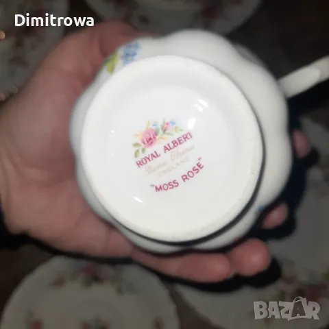 Троен сет ROYAL ALBERT СЕРИЯ MOSS ROSE, снимка 9 - Антикварни и старинни предмети - 47828909